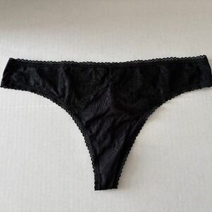 Auden Women's Micro Thong - Size XL Black - In‎ Bag.